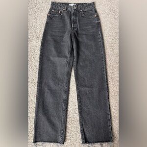 Zara high waisted Straight Jeans Women 2